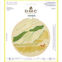 Kit broderie trad campagne toile jaune DMC - DMC - Mondial Tissus