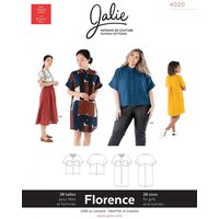 Patron Jalie 4020 Florence chemisier robe ample col rond grandes tailles pour enfant et adulte - Jalie - Mondial Tissus