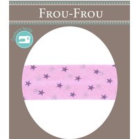Biais 20mmx2m étoiles parme clair - Frou Frou - Mondial Tissus