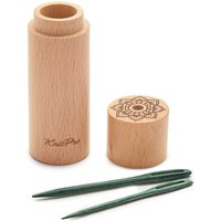 Aiguille à repriser sarcelle boîte de rangement bois de hêtre x4 - Knit Pro - Knit Pro - Mondial Tissus