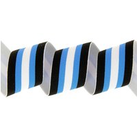 Élastique à bandes lurex bleu 40 mm - Mondial Tissus