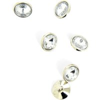 Boutons argentés diamant à queue 13 mm - MT - Mondial Tissus