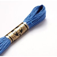 Fil mouliné à broder - Tons bleus - COL 798 - DMC - Mondial Tissus