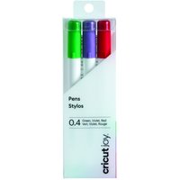 Cricut Joy 3 stylos pointe fine 0.4 mm vert - violet - rouge - Cricut - Mondial Tissus