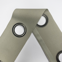 Décoband oeillet 40mm nickel mat / lin - Mondial Tissus