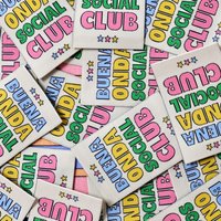 Étiquettes tissées Buena Onda Social Club x6 - Marmaï - Mondial Tissus