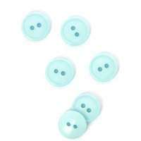 Boutons plats 2 trous bleu clair 15 mm - MT - Mondial Tissus