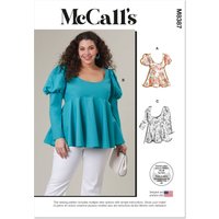 Patron McCall's 8387W2 - Hauts ajustés et évasés du 48 au 56 FR - McCall's - Mondial Tissus
