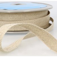 Ruban sergé lin 15mm naturel - Mondial Tissus