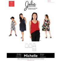 Patron Jalie 3911 Michelle blouses et robe sans manches pour enfant et adulte - Jalie - Mondial Tissus