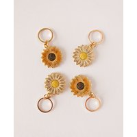 Lot de 4 anneaux marqueurs de maille Tournesols - Hello Kim - Hello Kim - Mondial Tissus