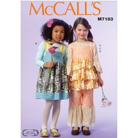 Patron Mc Call's 7183CDD - Ensemble enfant robe, haut et pantalon de 2 à 5 ans - McCall's - Mondial Tissus