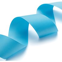 Ruban gros grain bleu turquoise 38mm - Frou Frou - Mondial Tissus