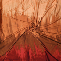 Maille jersey viscose imprimée dégradé couleurs orange - Mondial Tissus