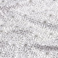 Toile coton motifs carreaux ciments naturel - Mondial Tissus