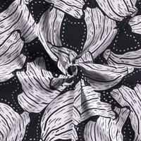 Tissu toile viscose lin banane xxl bleu marine - Mondial Tissus