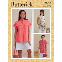 Patron Butterick B6768A5 Top Femme 34-42 - Butterick - Mondial Tissus
