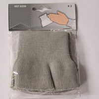 Bord côte paire poignets gris clair - Mondial Tissus