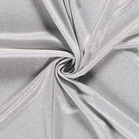 Tissu pailleté stretch envers satiné blanc - Mondial Tissus