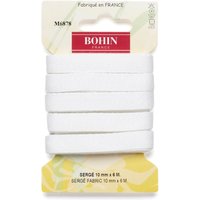 Ruban sergé 10mm - Blanc - Bohin - Mondial Tissus