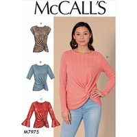 Patron Mc Call's 7975Y - hauts pour jeune femme tailles dU 34-42 - McCall's - Mondial Tissus