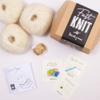 Kit DIY tricot - Fast Knit snood Pipper naturel or sans aiguilles - Tricotez-moi - Mondial Tissus