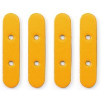 4 renforts en cuir pour lanières sac à visser curry - Miyako - Miyako - Mondial Tissus