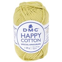 Pelote Happy cotton 20 jaune curry - DMC - Mondial Tissus