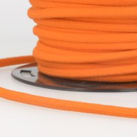 Cordon coton tubulaire orange 8mm - Mondial Tissus