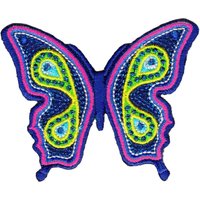 Écusson papillon rose - Mondial Tissus