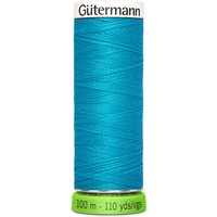 Bobine de fil recyclé rPET 100m universel / points déco fins turquoise 736 - Gutermann - COL 736 - Gütermann - Mondial Tissus