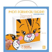 Tableau diamond mosaic modèle tigre - Graine Créative - Mondial Tissus