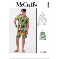 Patron Mc Call's M8486BB Chemise et short Homme du 44 au 52 - McCall's - Mondial Tissus