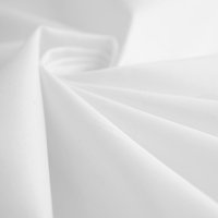 Tissu percale gino blanc - Mondial Tissus
