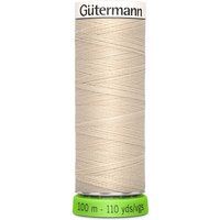 Bobine de fil recyclé rPET 100m universel / points déco fins beige clair 169 - Gutermann - COL 169 - Gütermann - Mondial Tissus