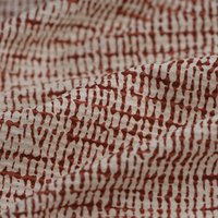 Tissu toile coton relief Trait écru ocre - Mondial Tissus