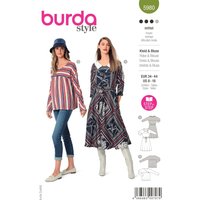 Patron Burda 5980 blouse et robe classique 36 au 50 - Burda - Mondial Tissus