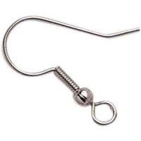 Boucles d'oreilles americaines crochet 19 mm argenté x6 - Mondial Tissus