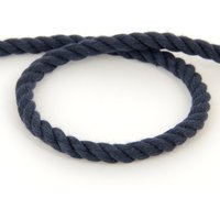 Cordon coton torsade marine 8mm - Mondial Tissus