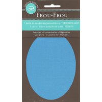 Thermocollant genou/coude 8x12,1cm uni bleu - Frou Frou - Mondial Tissus