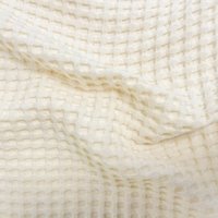 Tissu Nid d'Abeille géant uni écru - Mondial Tissus