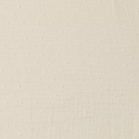Tissu double gaze plumetis bio écru - Mondial Tissus