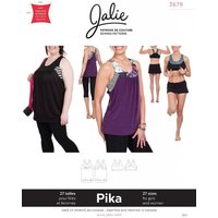 Patron Jalie 3679 Pika blouse 2 en 1 et soutien-groge de sport pour enfant et adulte - Jalie - Mondial Tissus