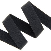 Ruban sergé chevron 20 mm noir - MT - Mondial Tissus