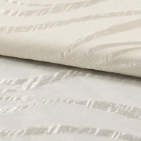 Tissu voile polyester crinkle zèbre blanc - Mondial Tissus