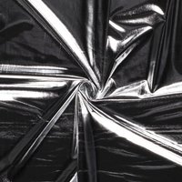 Maille jersey laser lamé métalisé stretch argent - Mondial Tissus
