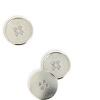 Boutons métal argentés 20 mm - MT - Mondial Tissus