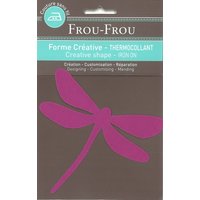 Thermocollant motif libellule fuchsia - Frou Frou - Mondial Tissus