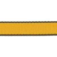 Ruban gros grain bordure géométriques 25 mm moutarde - Frou Frou - Mondial Tissus