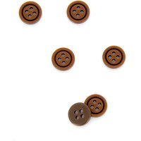 Boutons colorés ronds marron 10 mm - MT - Mondial Tissus